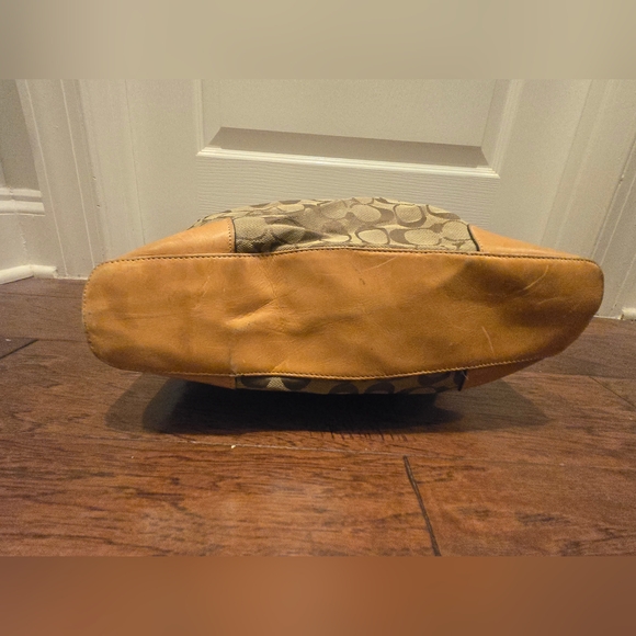 Coach K2H-1955 Chelsea Duffel Convertible Signature Logo Canvas & Leather Hobo - Picture 6 of 14